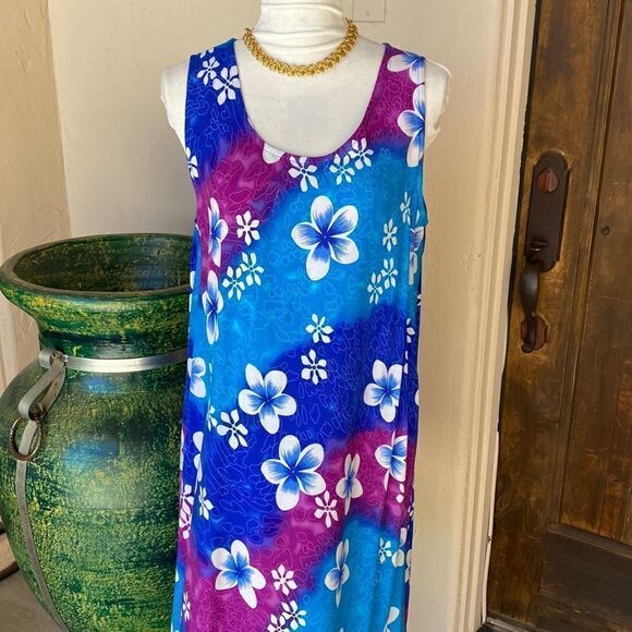 Aloha! Bright and cheery pullover dress one size fits most - Picture 1 of 9